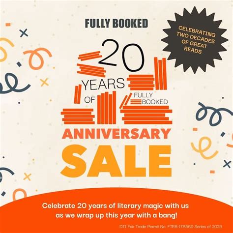 Fully Booked 20th Anniversary Sale .